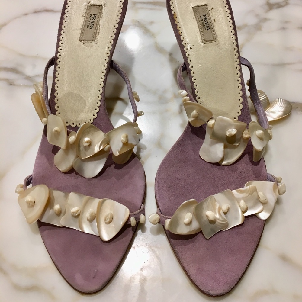 Authentic Prada  purple sandals
